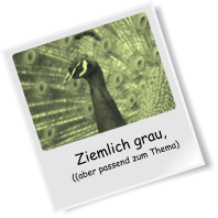 Ziemlich grau, ((aber passend zum Thema)